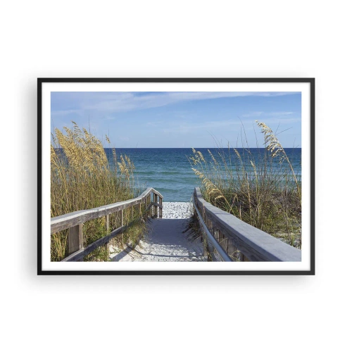 Poster în ramă neagră - În soare, în vânt - 100x70 cm