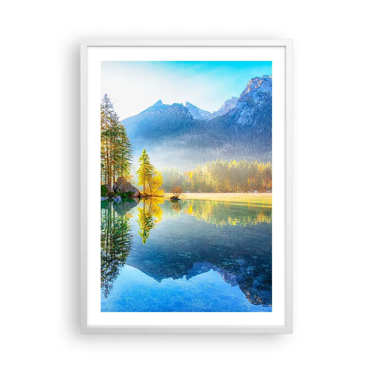 Poster în ramă albă - Maiestate și dulceață - 50x70 cm