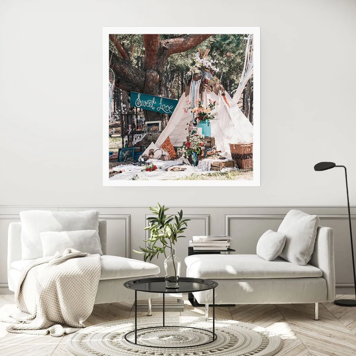 Poster - Make love… - 40x40 cm