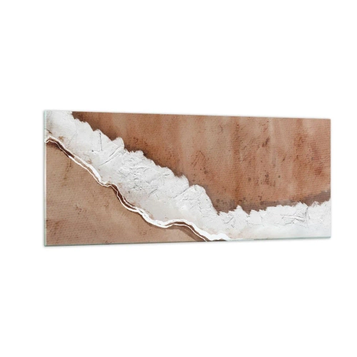 Tablou pe sticlă - În culorile pământului - 100x40 cm