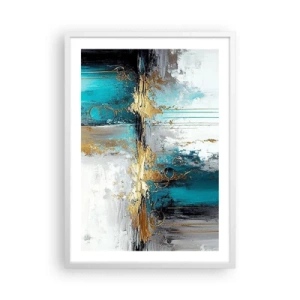 Poster în ramă albă - Totul curge - 50x70 cm