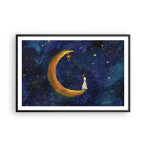 Poster în ramă neagră - Chemarea lumii - 91x61 cm