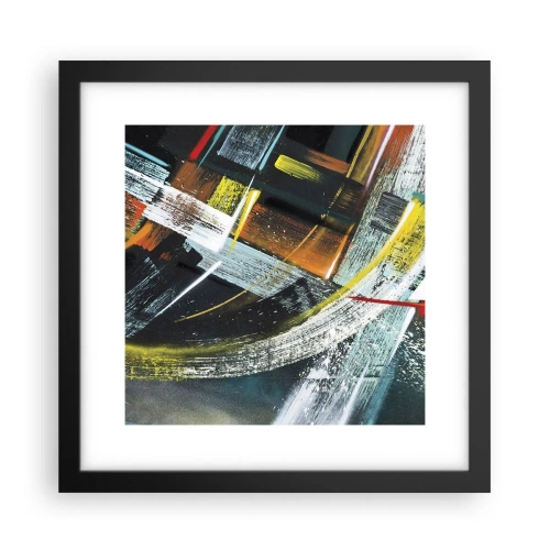 Poster în ramă neagră - Energia în mișcare - 30x30 cm