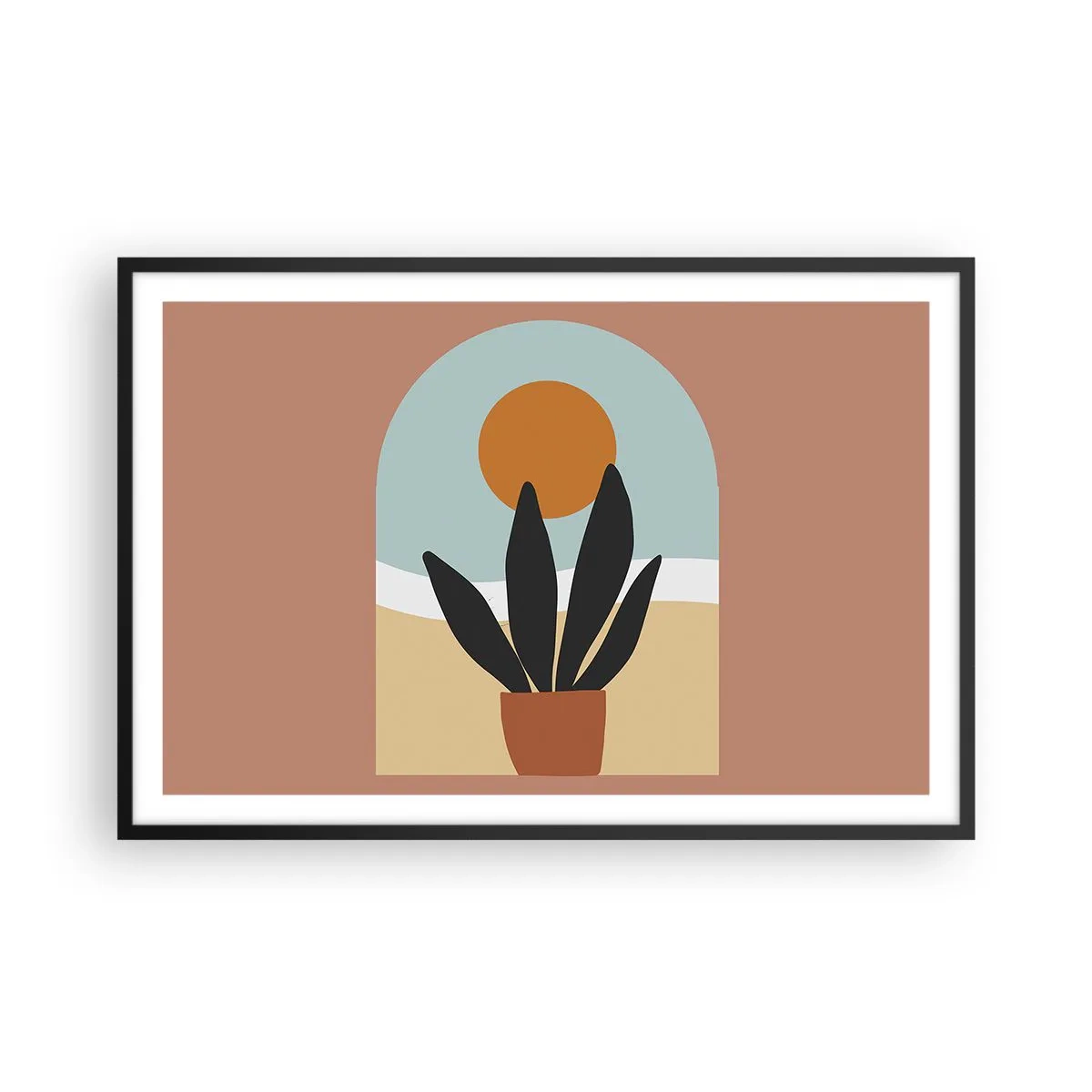 Poster în ramă neagră - Bucurii mici - 91x61 cm
