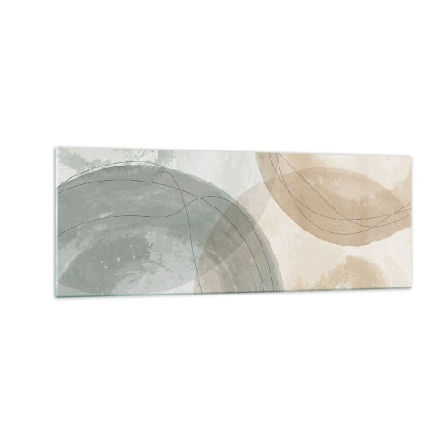 Tablou pe sticlă - Întrepătrunderea lumilor - 140x50 cm