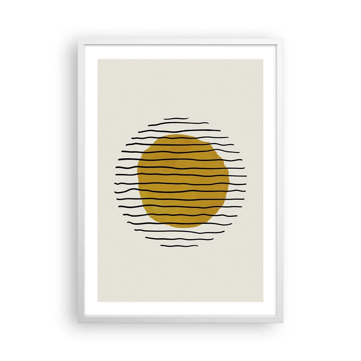 Poster în ramă albă - Abstracție tremurândă de căldură - 50x70 cm