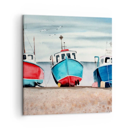 Tablou pe pânză - Gata pentru pescuit - 60x60 cm