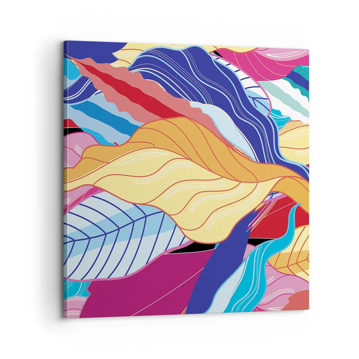 Tablou pe pânză - O dezordine colorată - 60x60 cm