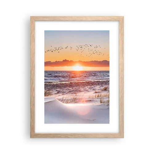 Poster în ramă de stejar deschis - Peisaj orizontal - 30x40 cm