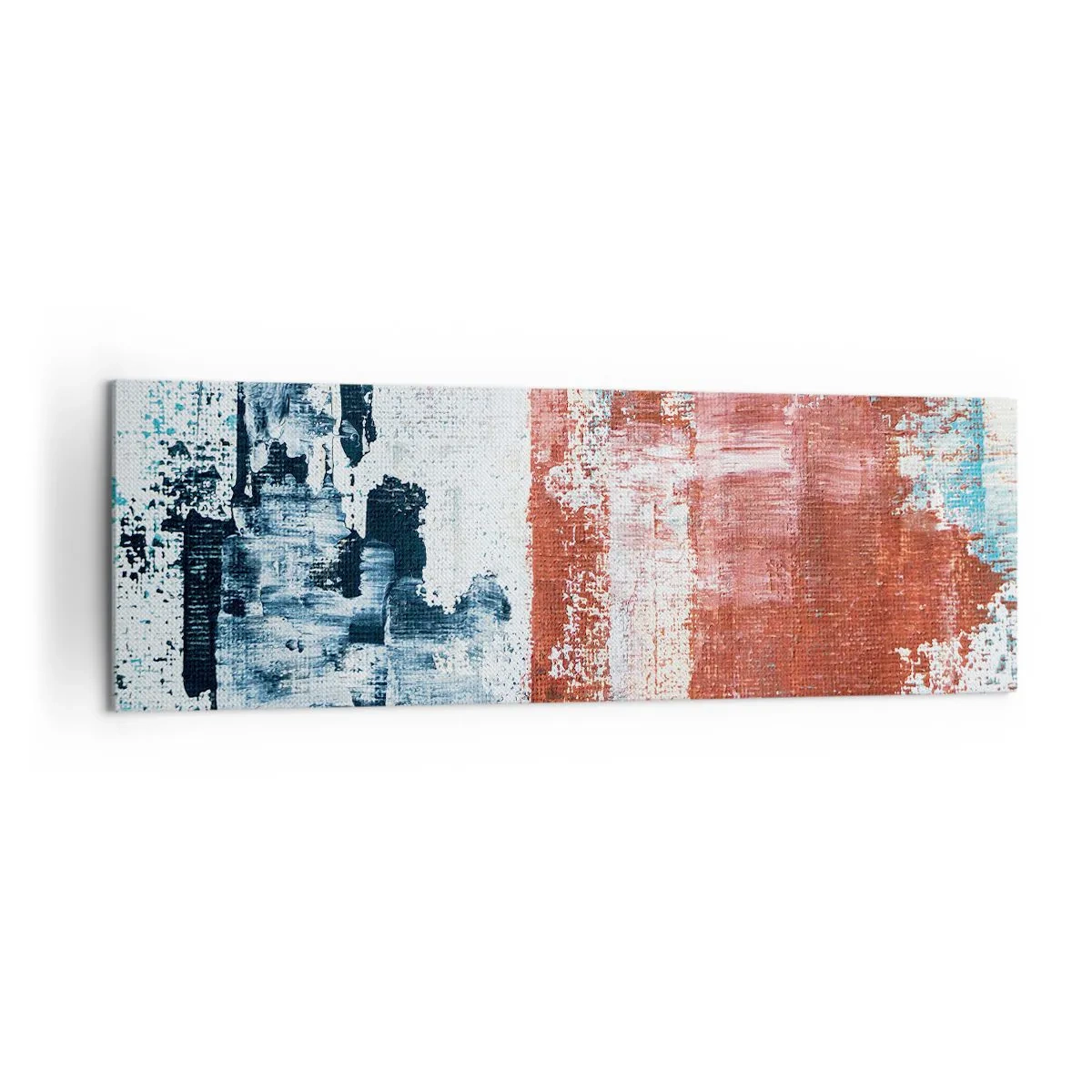 Tablou pe pânză - Jumi-juma abstract - 160x50 cm