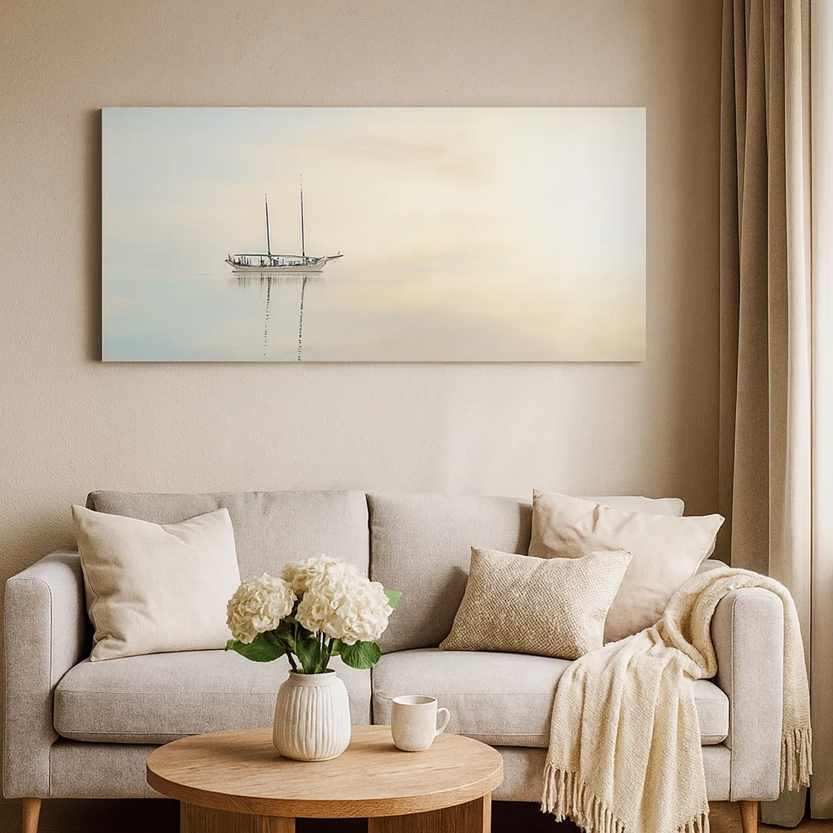 Tablou pe pânză - În tăcerea mării - 30x30 cm