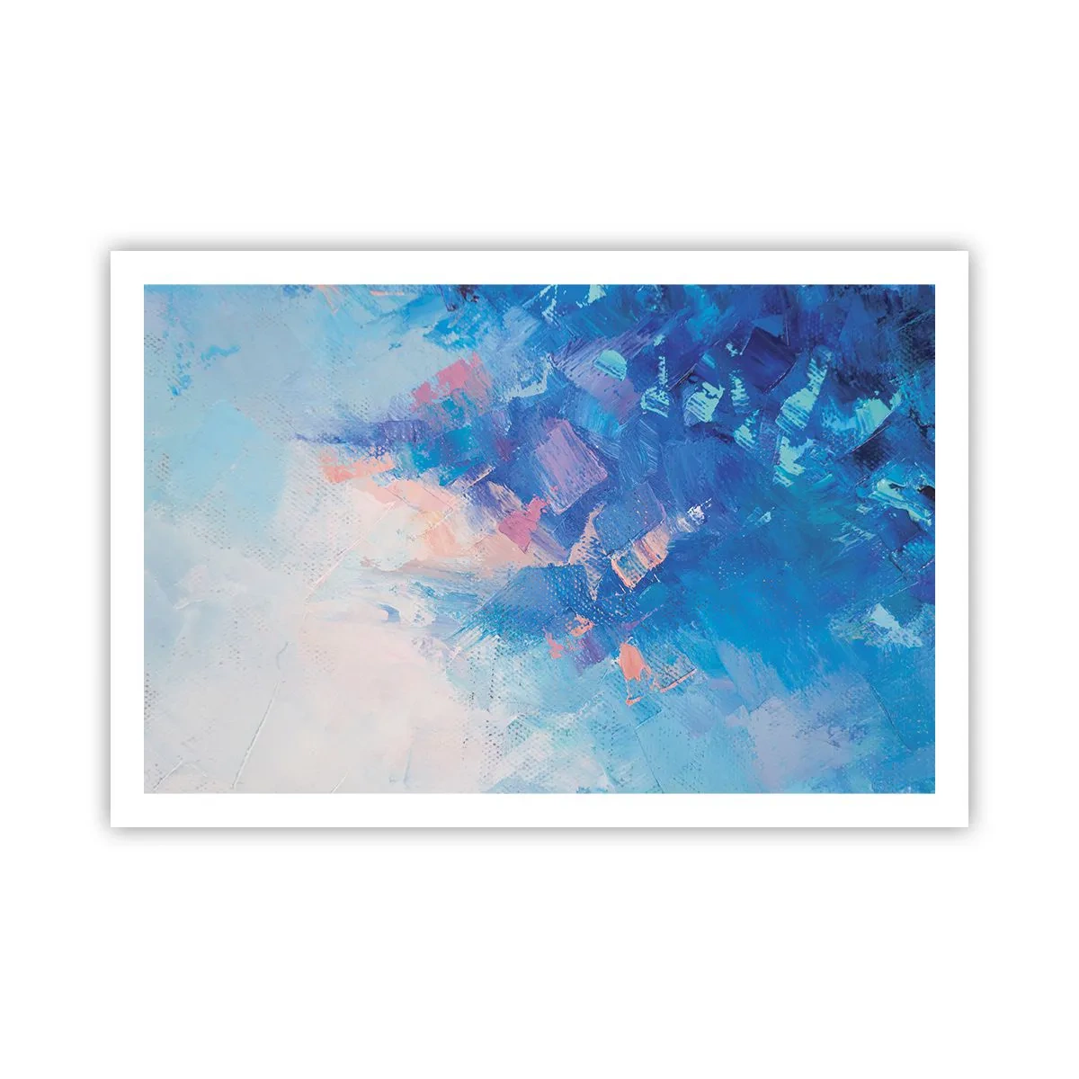 Poster - Abstracție de iarnă - 91x61 cm