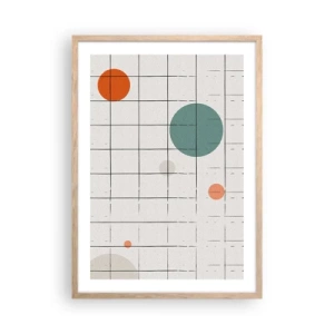Poster în ramă de stejar deschis - În capcană. Noi sau ele? - 50x70 cm