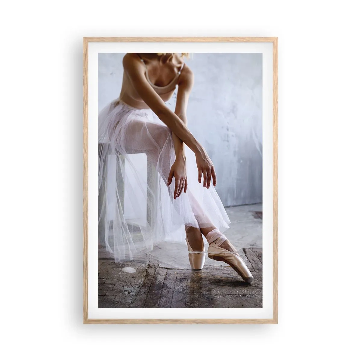 Poster în ramă de stejar deschis - Înainte ca luminile rampei să strălucească - 61x91 cm