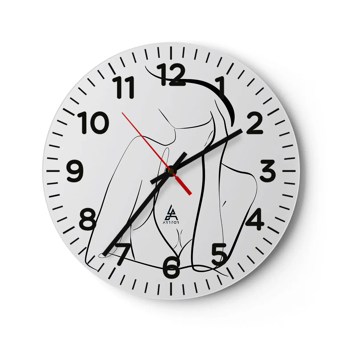 Ceas de perete - Ceas pe sticlă - Pe valul unui vis - 40x40 cm