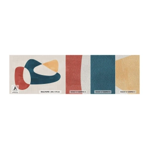 Mostră tapet Premium Canvas - Influențe și metamorfoze - Bucată, Forme, Minimalist - 100x30 cm