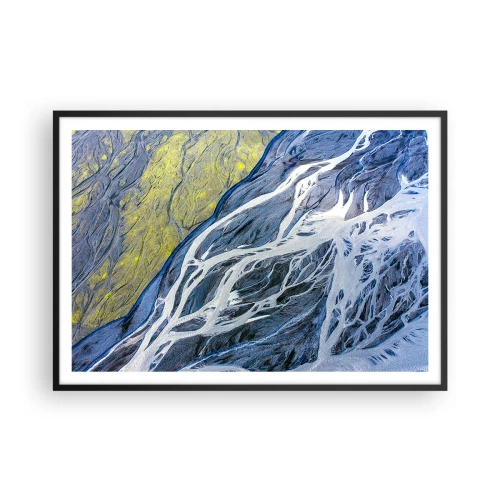 Poster în ramă neagră - Picturi din natură - 100x70 cm