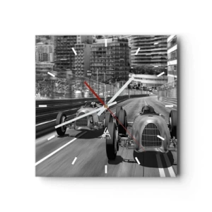 Ceas de perete - Ceas pe sticlă - A fost odată ca niciodată în Monte Carlo - 40x40 cm