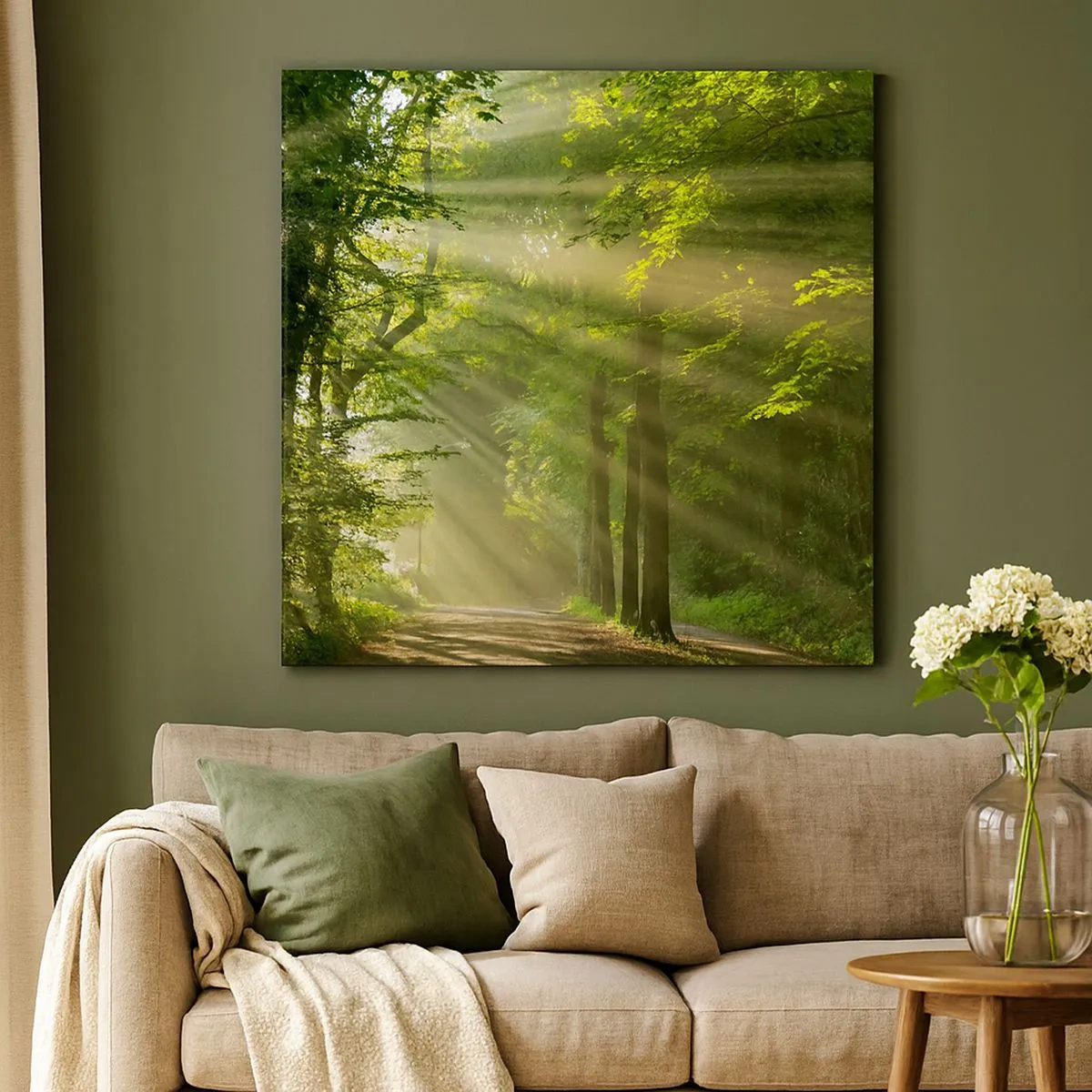 Tablou pe pânză - Moment de pădure - 30x30 cm