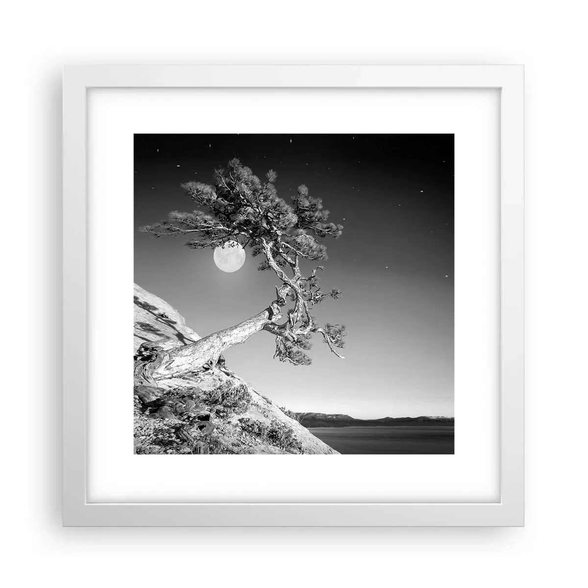 Poster în ramă albă - Războinicul victorios - 30x30 cm