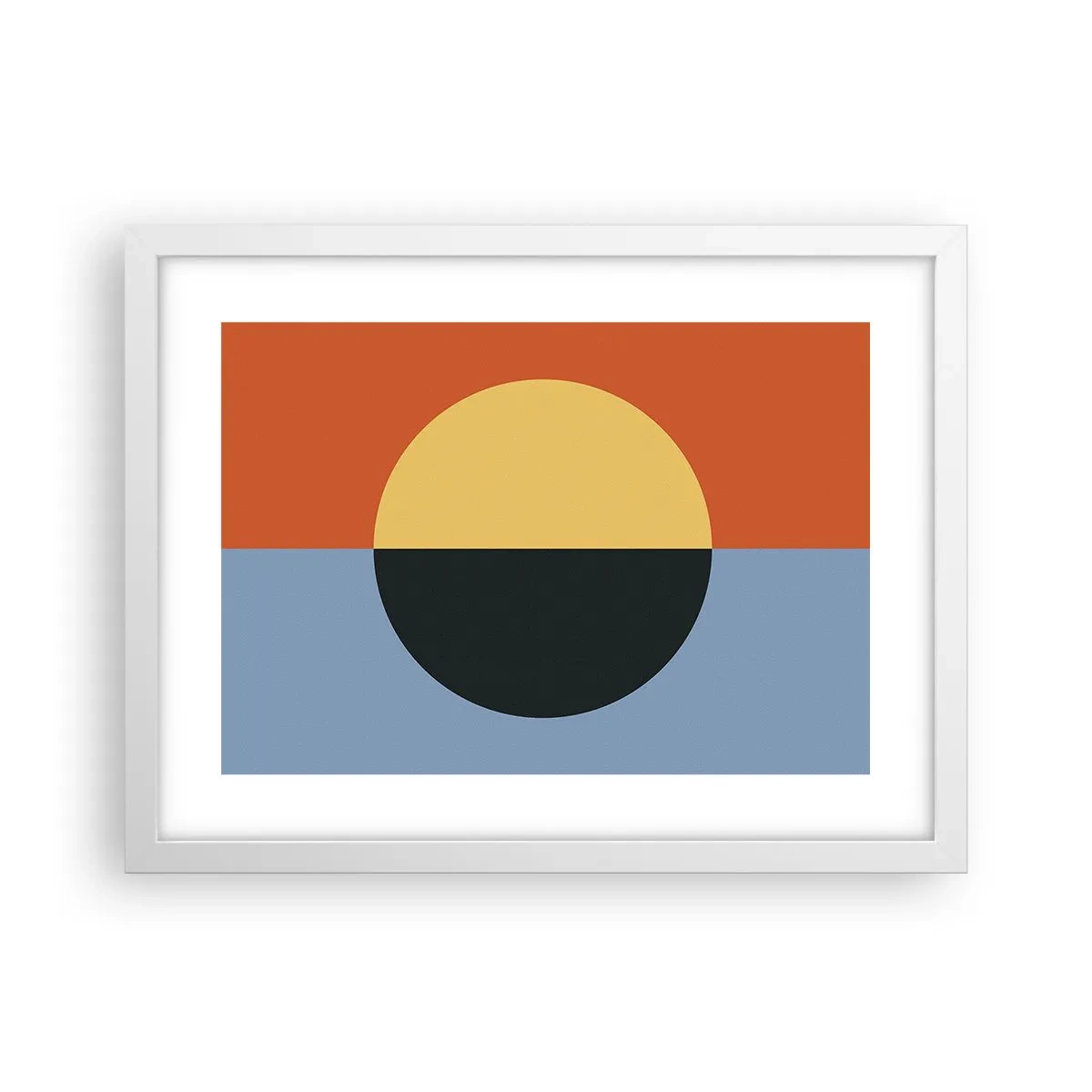 Poster în ramă albă - O compoziție de căldură și răcoare - 40x30 cm