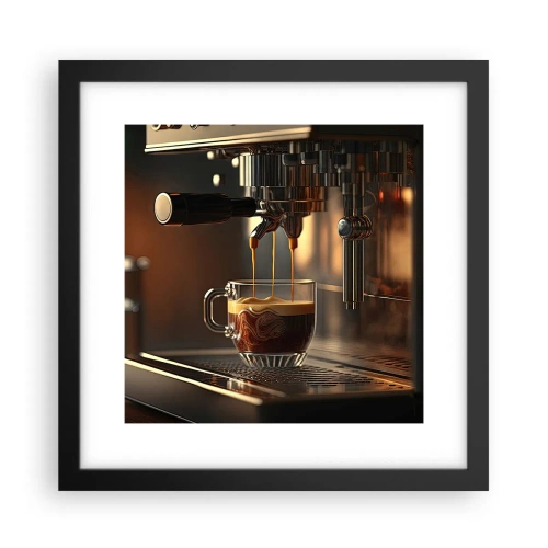 Poster în ramă neagră - Băutură senzuală - 30x30 cm