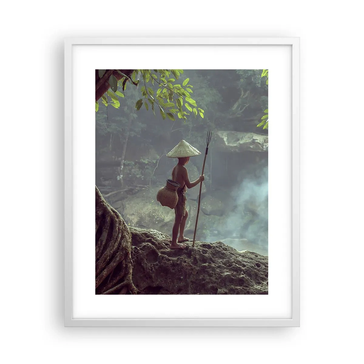 Poster în ramă albă - Prietenul naturii - 40x50 cm
