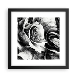 Poster în ramă neagră - Mereu regina - 30x30 cm