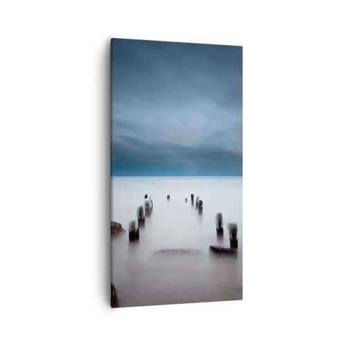 Tablou pe pânză - Un lac în ceața calmă - 55x100 cm