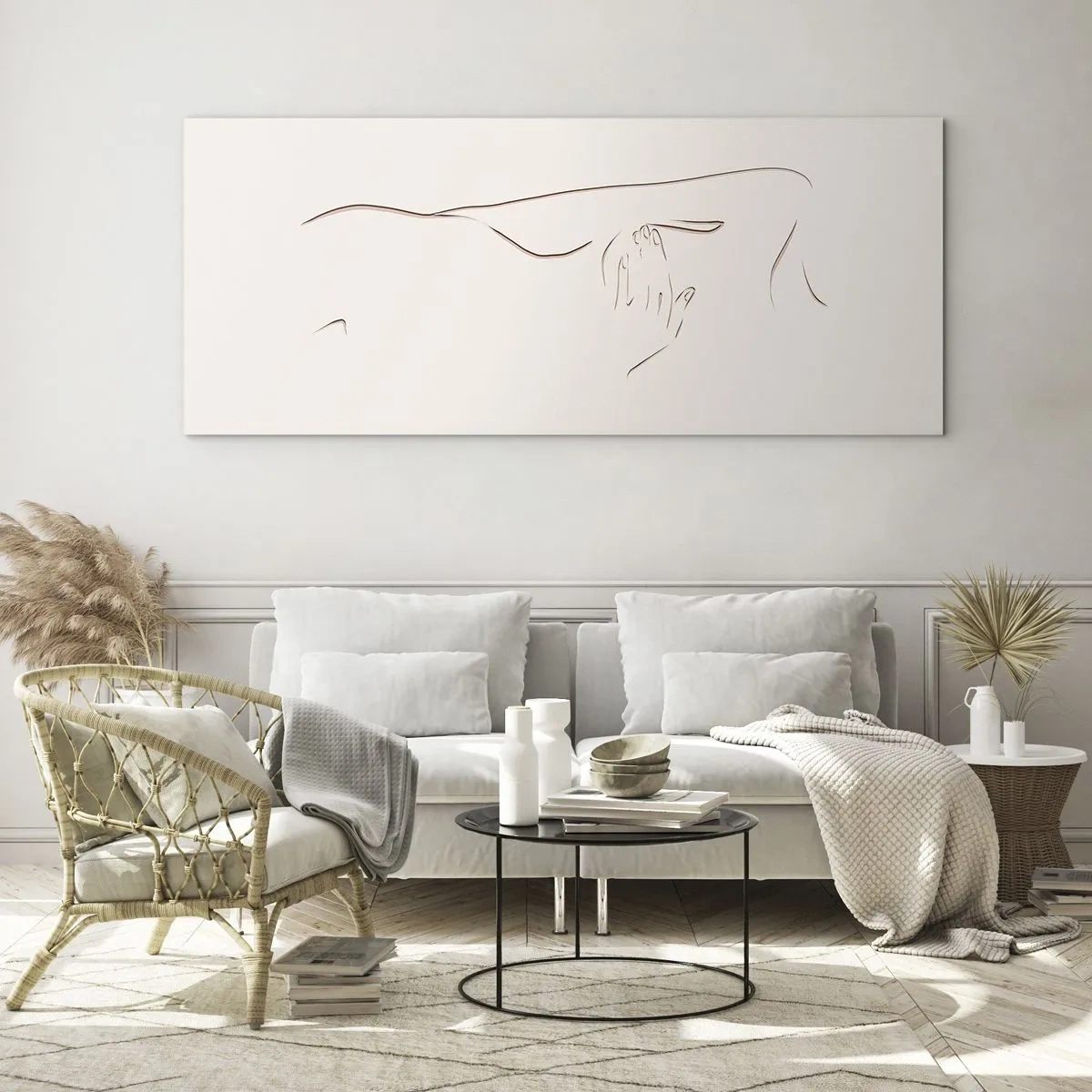 Tablou pe sticlă - Forma dorinței - 140x50 cm