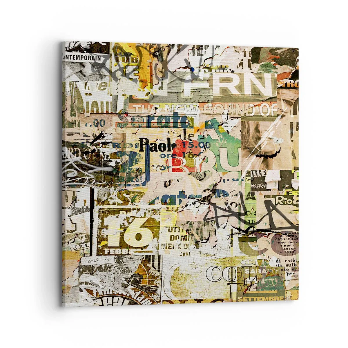 Tablou pe pânză - Oh, se întâmplă... - 70x70 cm