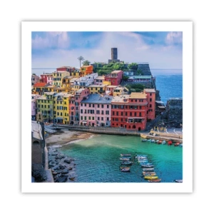 Poster - Orașul mediteraneean magic - 60x60 cm