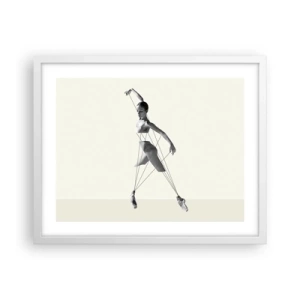 Poster în ramă albă - Într-un teatru de lumină - 50x40 cm