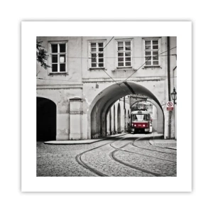 Poster - Printr-un labirint urban - 40x40 cm