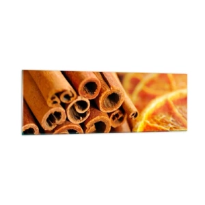 Tablou pe sticlă - Poți să le simți aroma? - 90x30 cm