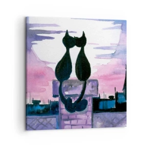 Tablou pe pânză - Rendez-vous sub lună - 50x50 cm