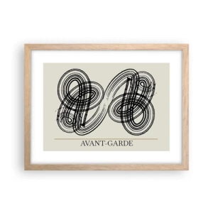 Poster în ramă de stejar deschis - A apărut spontan - 40x30 cm