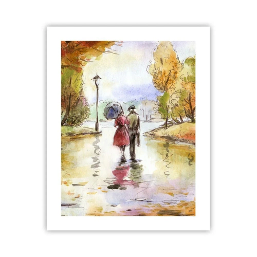 Poster - Toamnă romantică în parc - 40x50 cm