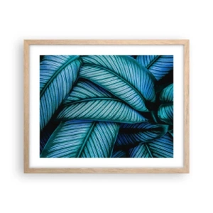 Poster în ramă de stejar deschis - Linii de viață - 50x40 cm