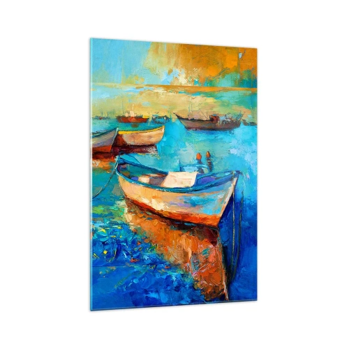 Tablou pe sticlă - Într-un golf de aur - 70x100 cm
