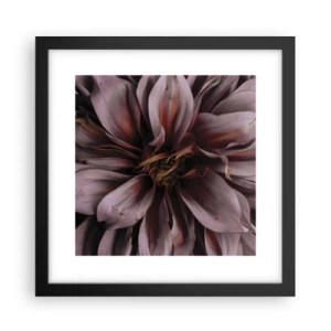 Poster în ramă neagră - Inimă florală - 30x30 cm