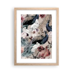 Poster în ramă de stejar deschis - În grădina palatului - 30x40 cm