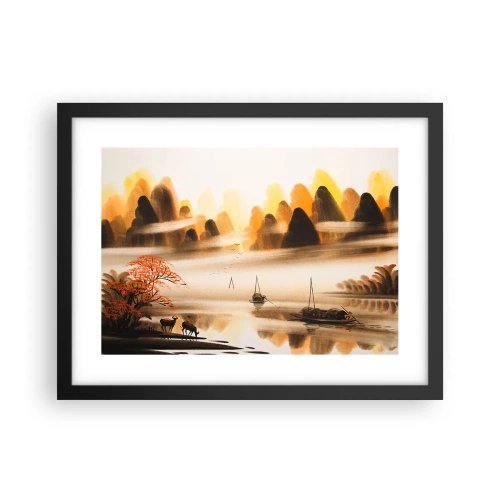 Poster în ramă neagră - Mai departe decât Orientul Îndepărtat - 40x30 cm