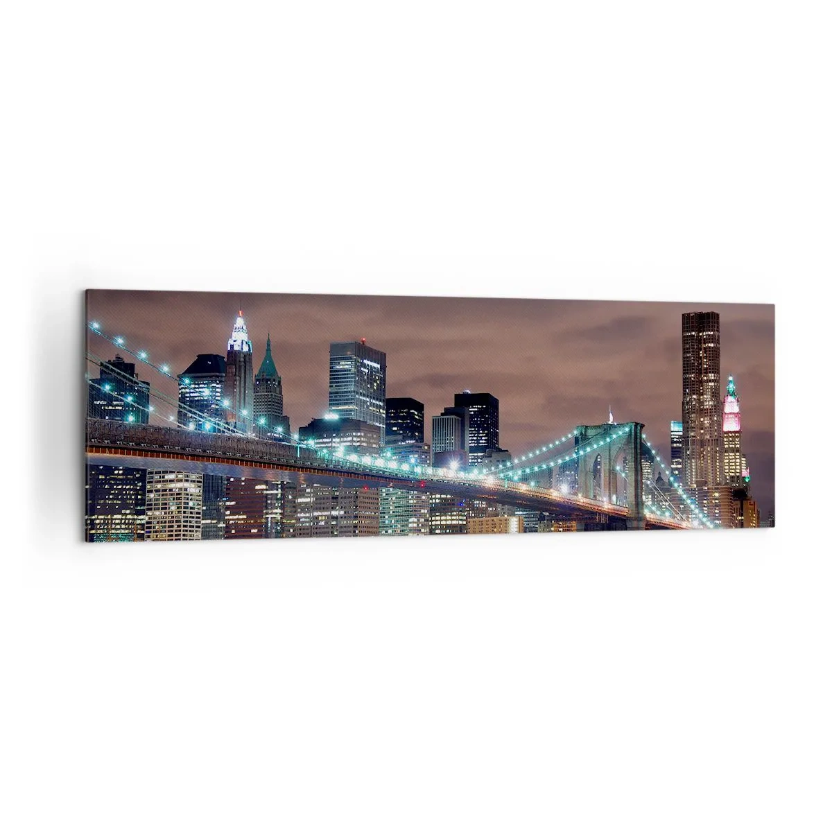Tablou pe pânză - Luminile marelui oraș - 160x50 cm