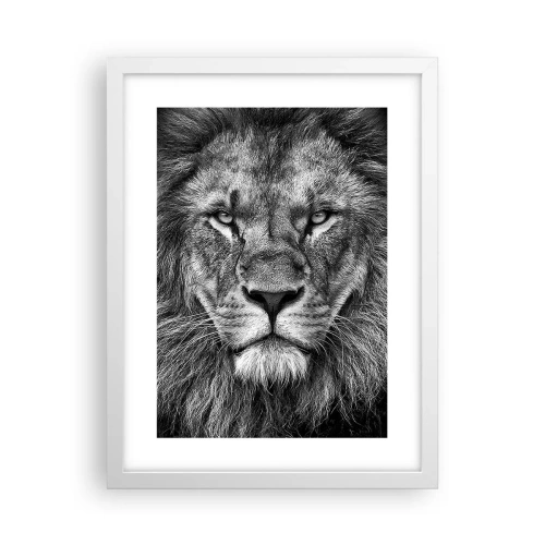 Poster în ramă albă - În ținuta de încoronare - 30x40 cm