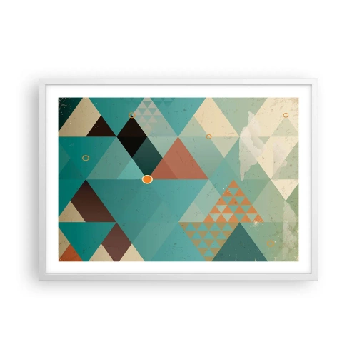 Poster în ramă albă - Unitatea multiplicității, multiplicitatea unității - 70x50 cm