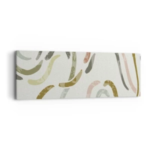 Tablou pe pânză - Dansul vesel al abstracției - 90x30 cm