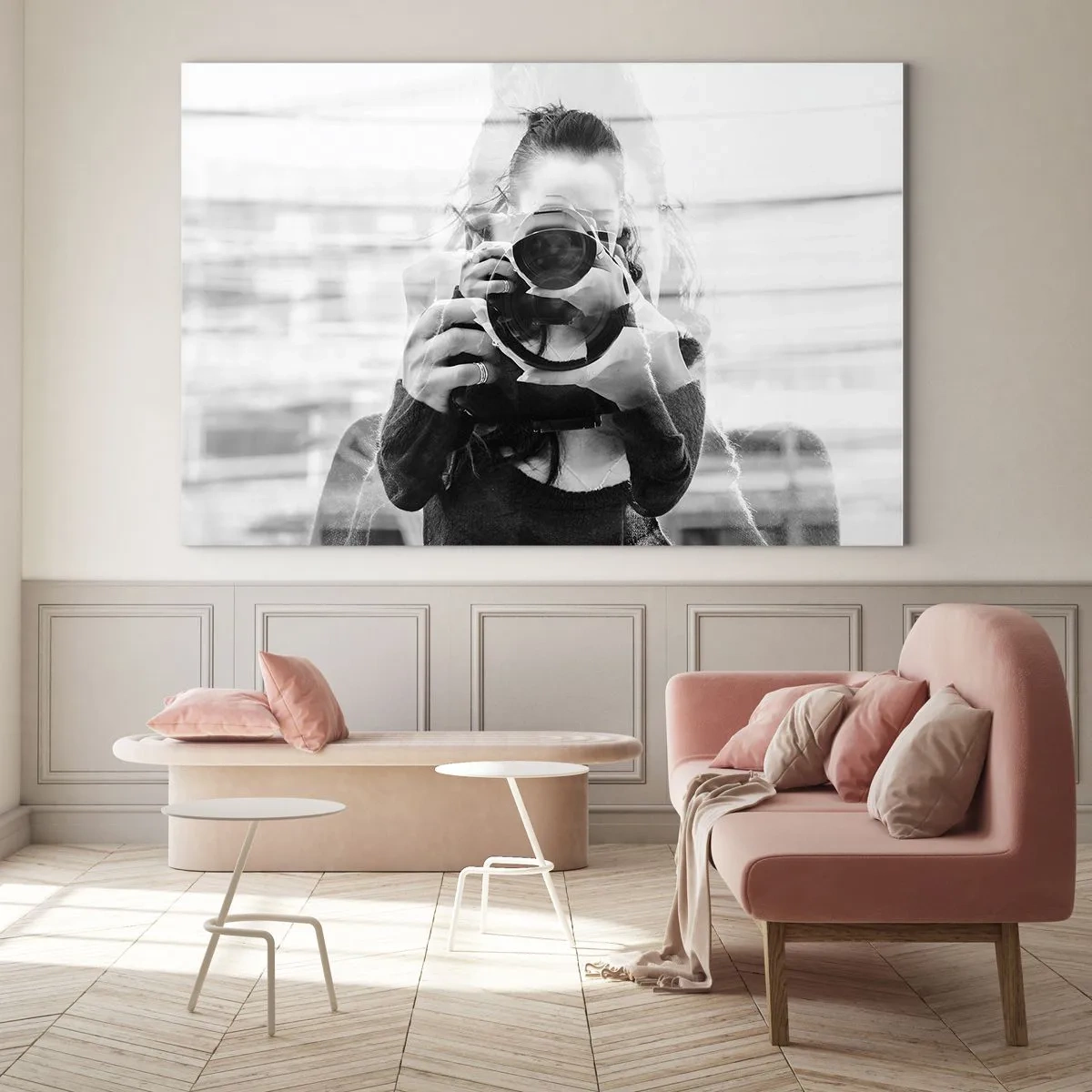 Tablou pe sticlă - Creatorul și materialul său - 70x50cm - Creator și material - Decorațiune modernă pentru perete pentru living și dormitor ARTTOR
