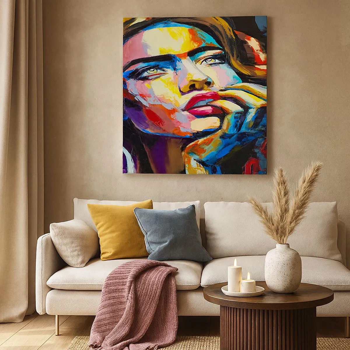 Tablou pe pânză - Visele ca niște păsări se înalță pe cer - 30x30 cm