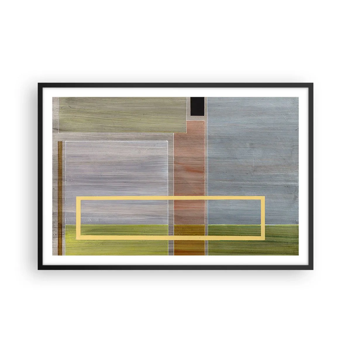Poster în ramă neagră - Drept și liniștit - 91x61 cm